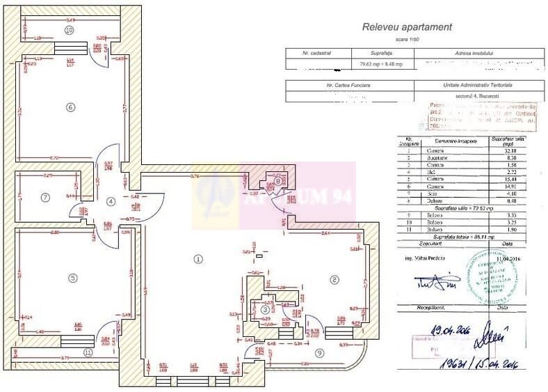 Vanzare apartament 3 camere B-dul Libertatii